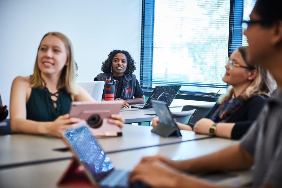 students in classroom at Maryville University